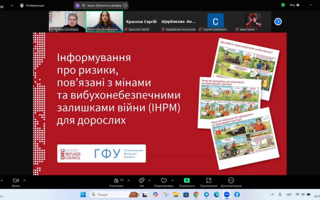 Навчання здобувачів освіти правил мінної безпеки