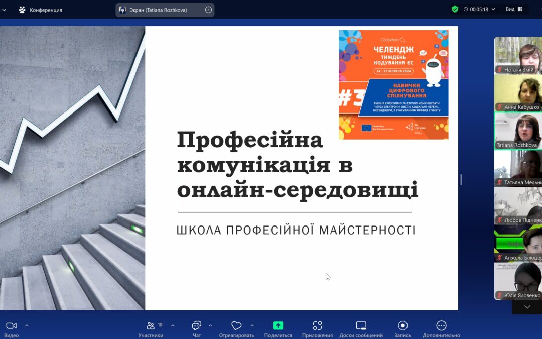 Заняття з цифрової грамотності «Професійна комунікація в онлайн-середовищі»