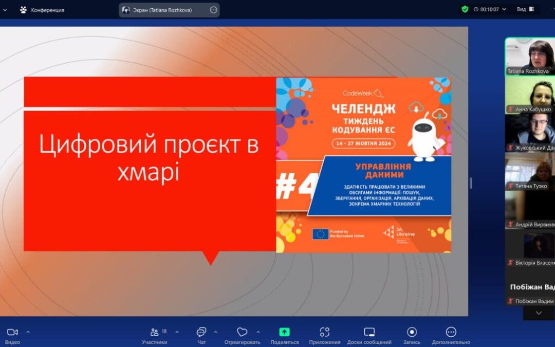 Челендж “Тиждень Кодування ЄС”. Занятті “Цифровий проєкт в хмарі”