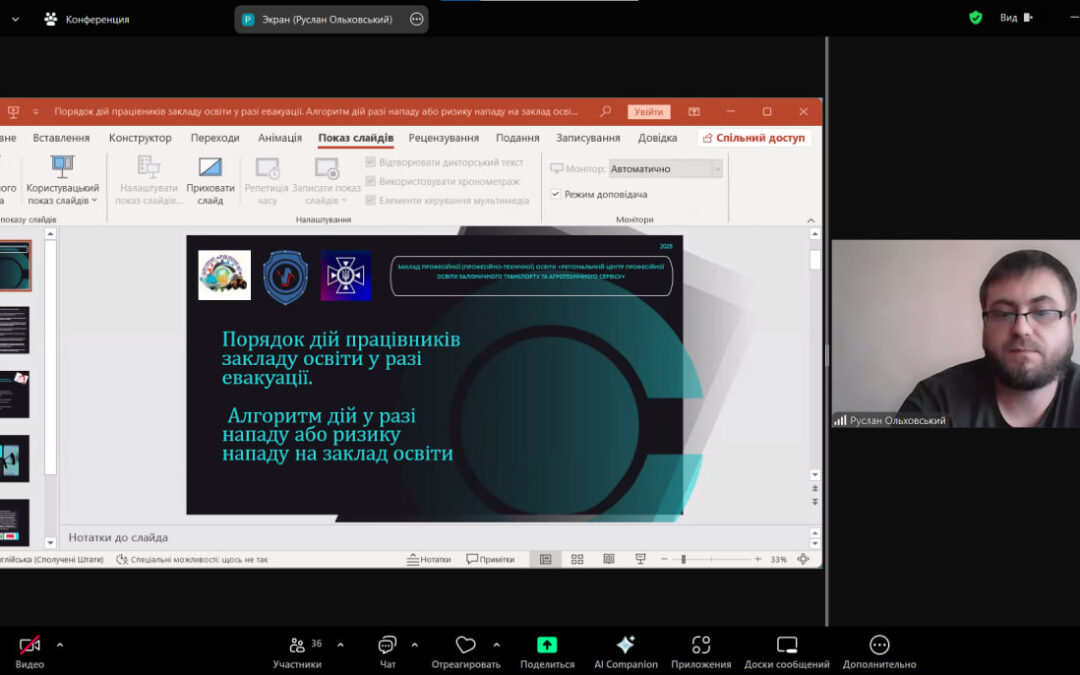 Заходи безпеки з працівниками центру