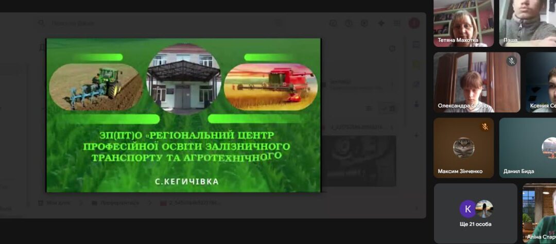 Профорієнтаційна онлайн-зустріч з учнями 9–11 класів Петрівського ліцею Наталинської сільської ради Берестинського району